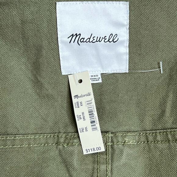 Madewell Olive Green Surplus Jacket XXS NWT Utility Gorpcore Military Style - Picture 4 of 10